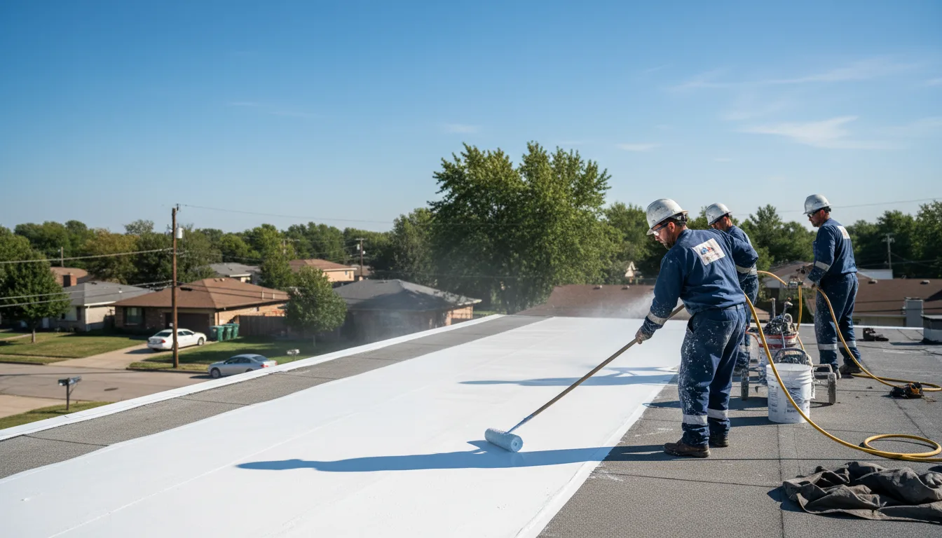 Commercial roof coating in Vendor, AR near me
